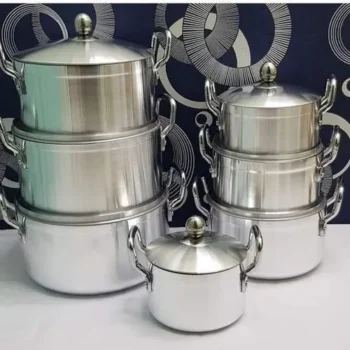 14-Piece Aluminum Cooking Pots Set
