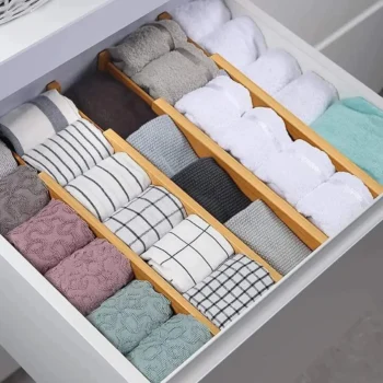 Multifunctional Bamboo Drawer Dividers