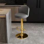 European Leather Bar Chair