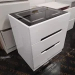 Bedside Table with LED Lighting & Smart Charging Interface