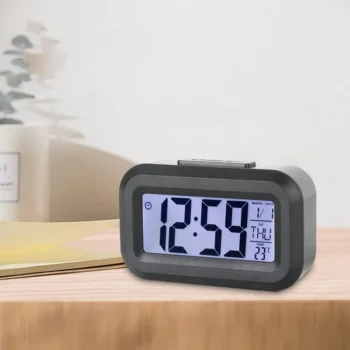 ED Digital Alarm Clock with Temperature, Date & Time Display