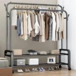 Double Pole Clothing Rack