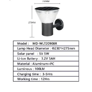 solar wall light