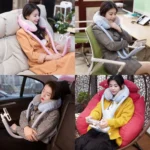 2 in 1 U-Shaped Neck Pillow with Tablet & Phone Holder