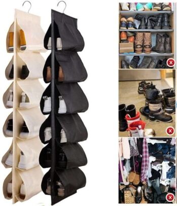 12 Grid Hanging Storage Bag