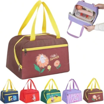 Oxford Cloth Insulated Lunch Bag For kids