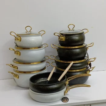11Pcs Granite Serving Cooking Pots
