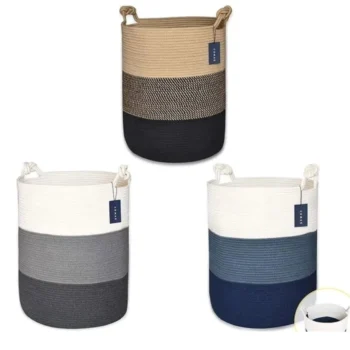 Cotton Rope Storage Basket with Handles