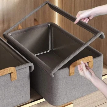 Collapsible Fabric Organizer with a Cover