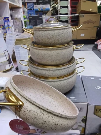 9PCS GRANITE COATING KITCHEN COOKWARE SET