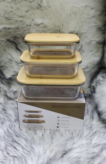 Glass snack container