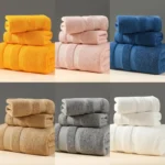 Combed Cotton Bath Towel Set