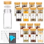 Thick glass storage jars