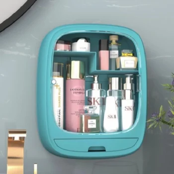 wall-mounted makeup organizer