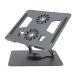 Adjustable Laptop Stand with Dual Cooling Fans