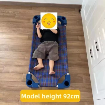 Stackable Kindergarten Plastic Canvas Bed