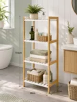 Bamboo Bathroom Rack