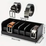 Premium Bamboo Belt Organizer