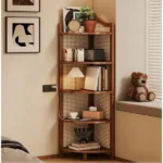 Bamboo Corner Shelf Bookshelf